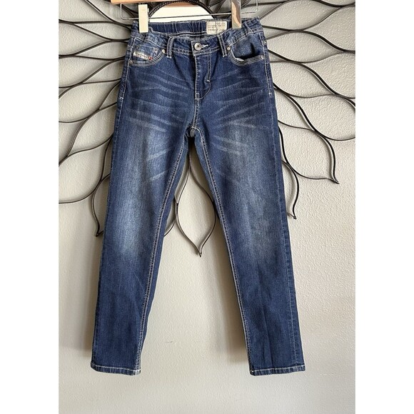 Diesel Kid Thanaz J US Jeans Boys Size 10 Blue Skinny Fit Youth KKA1N Wash Denim - Picture 1 of 12
